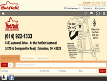 Tablet Screenshot of hatfieldusedcars.com